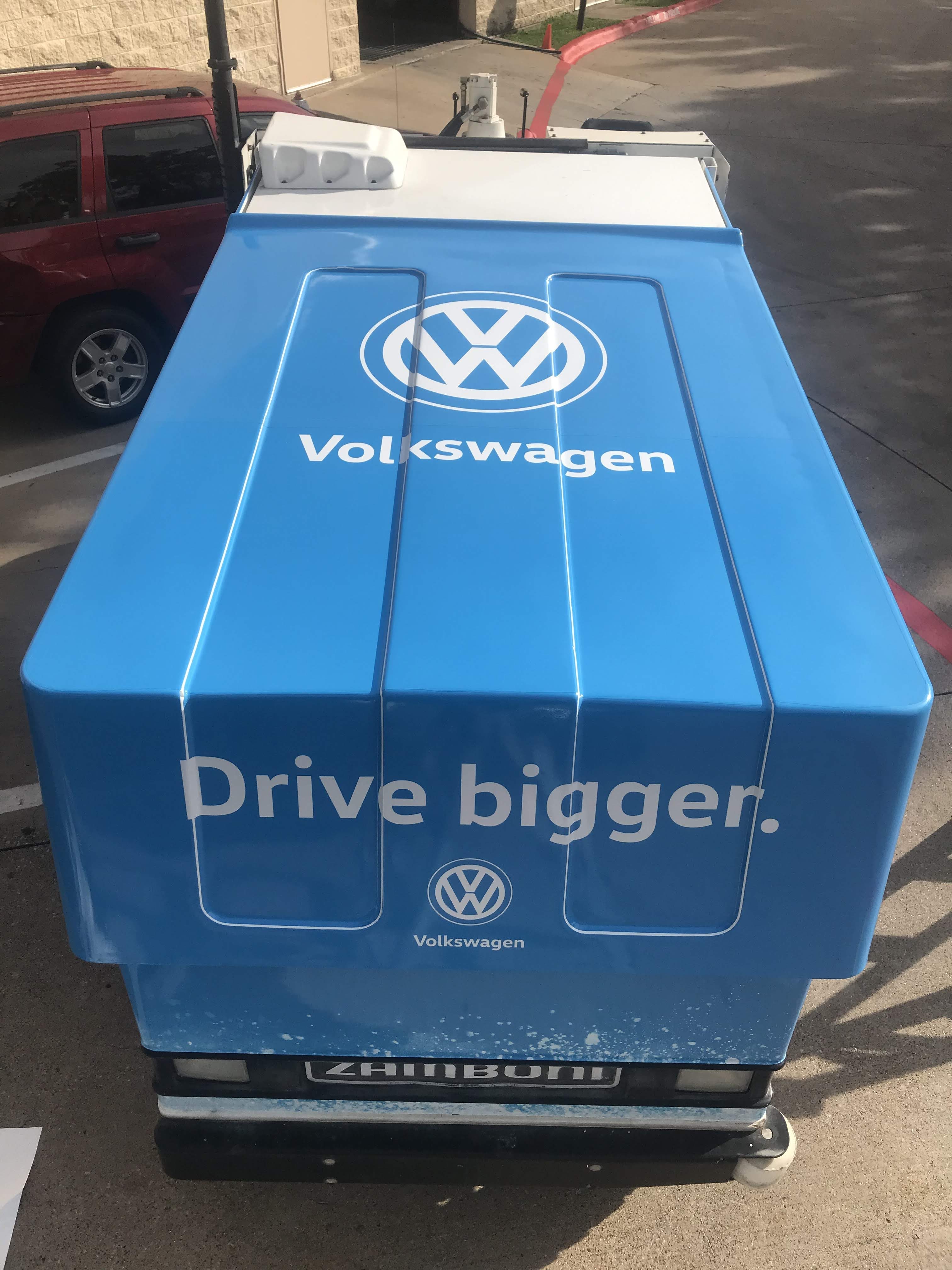 Custom printed car / zamboni wrap VW