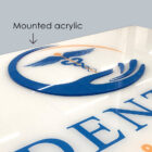 Mounted Custom Acrylic Sign