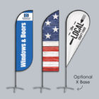 Feather Flag Banner Stands with X Base