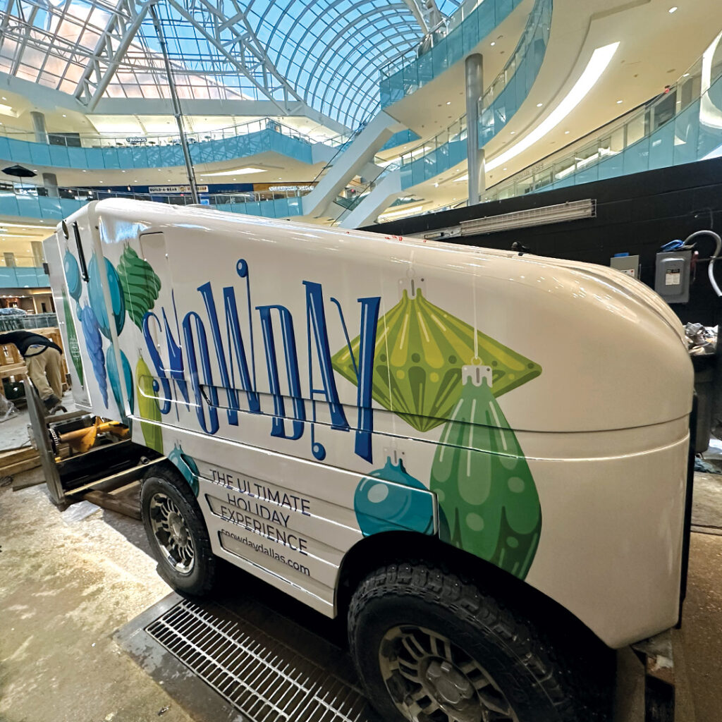 2025 Galleria Dallas Snowday Vehicle Wrap