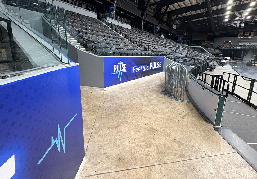 Vinyl Installation Graphic at Comerica Center