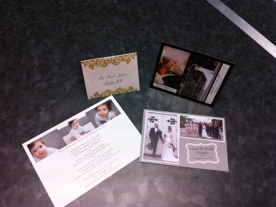 Photo invitation and postcard printing in Dallas