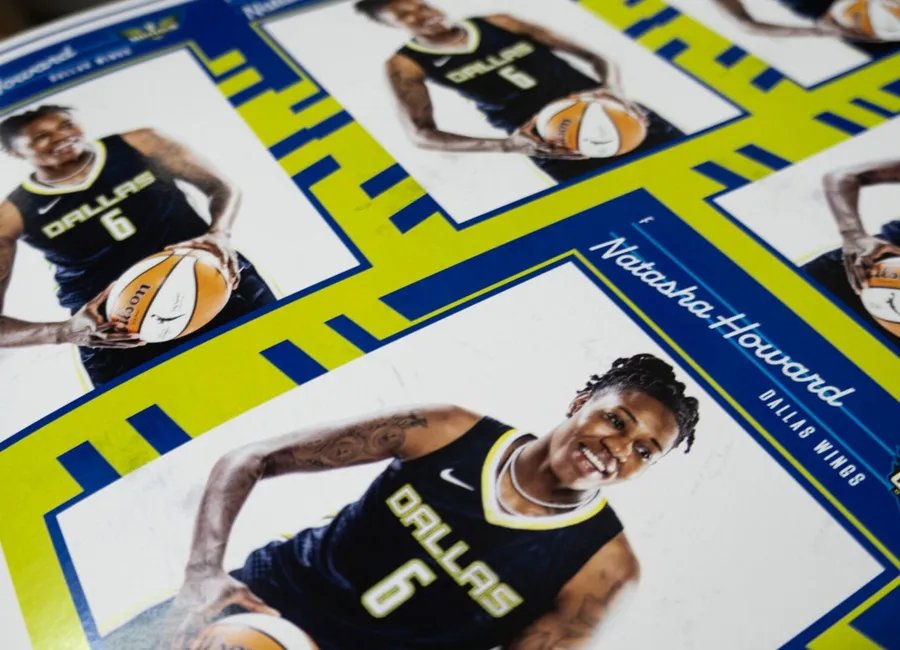 Dallas Wings player posters digitally printed in Dallas